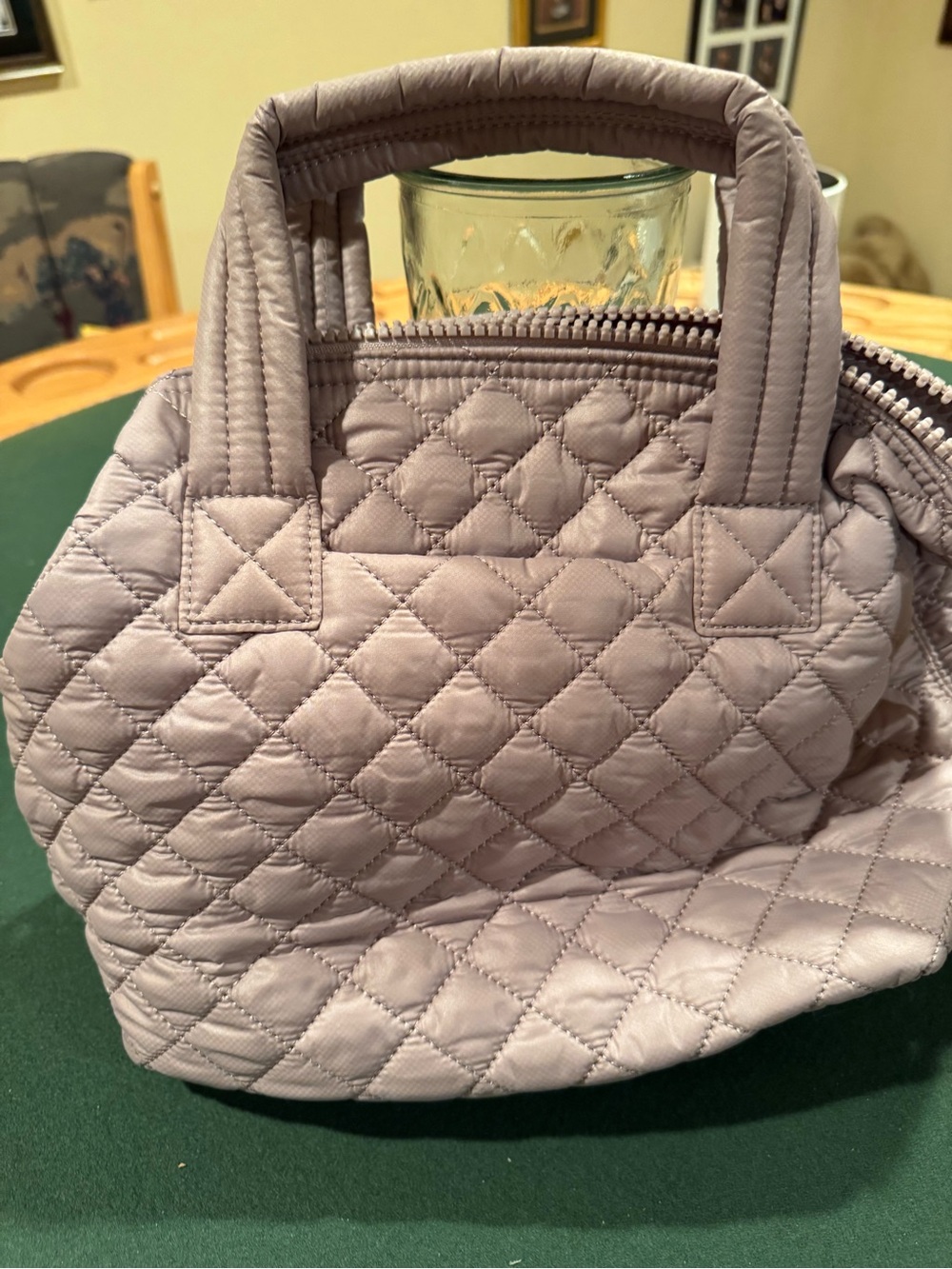 MZ WALLACE Small Sutton Quilted Pink Tote Bag - Picture 10 of 12